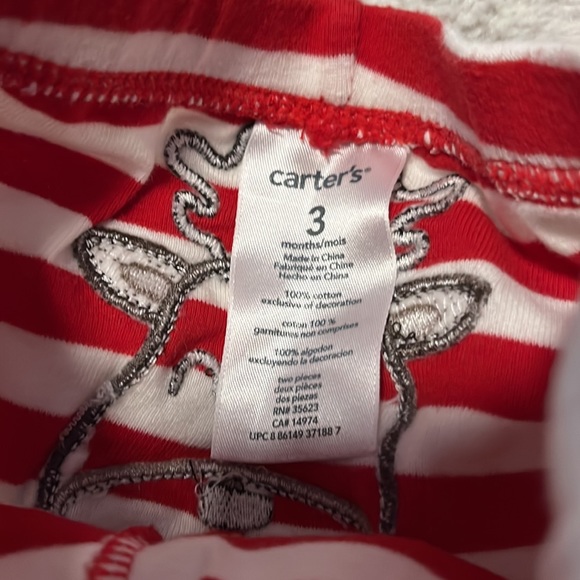 (3 for $10) carters reindeer pants - Picture 4 of 4